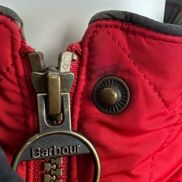 Barbour Cavalry Liddesdale Classic Tartan Red Quilted Jacket - Picture 16 of 16